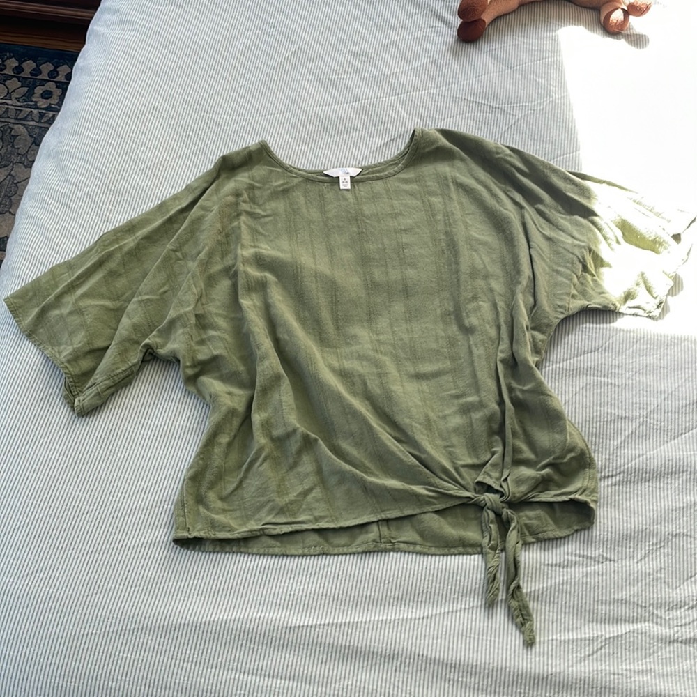Flowy Boho Top With Tie Detail
